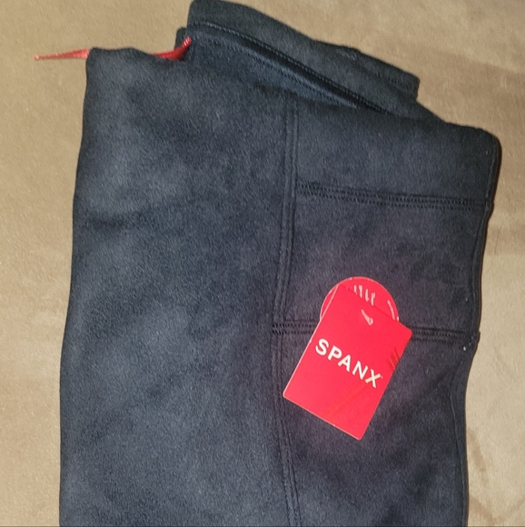 High Waist Faux Suede Leggings - Picture 2 of 9